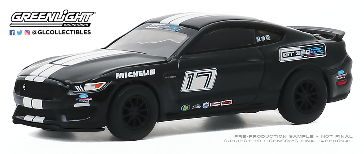 GreenLight 1:64 2016 Ford Mustang Shelby GT350 - Ford Performance Racing School GT350 Track Attack #17 - Shadow Black 30191