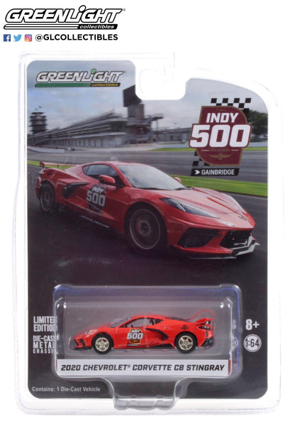 GreenLight 1:64 2020 Chevrolet Corvette C8 Stingray Coupe - 104th Running of the Indianapolis 500 Official Pace Car (Hobby Exclusive) 30227