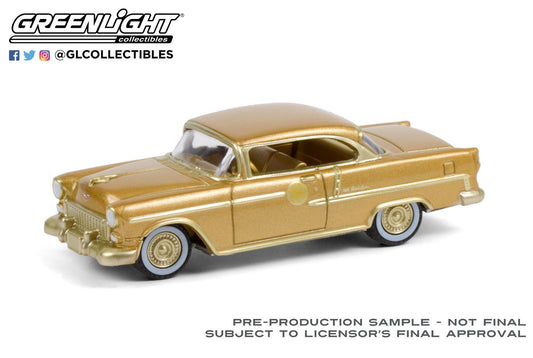 GreenLight 1:64 1955 Chevrolet Bel Air - The 50 Millionth General Motors Car - Gold-Plated (Hobby Exclusive) 30231