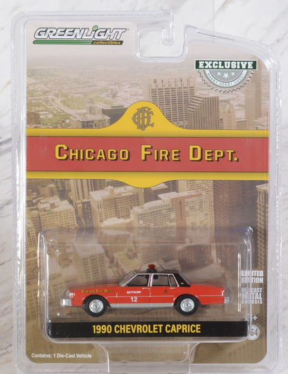 GreenLight 1:64 1990 Chevrolet Caprice - Chicago Fire Department (Hobby Exclusive) 30243
