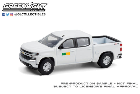 GreenLight 1:64 2020 Chevrolet Silverado - Waste Management (Hobby Exclusive) 30255