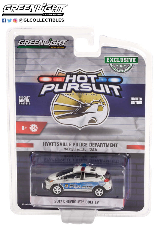 GreenLight 1:64 Hot Pursuit - 2017 Chevrolet Bolt - Hyattsville City, Maryland Police Department 30264
