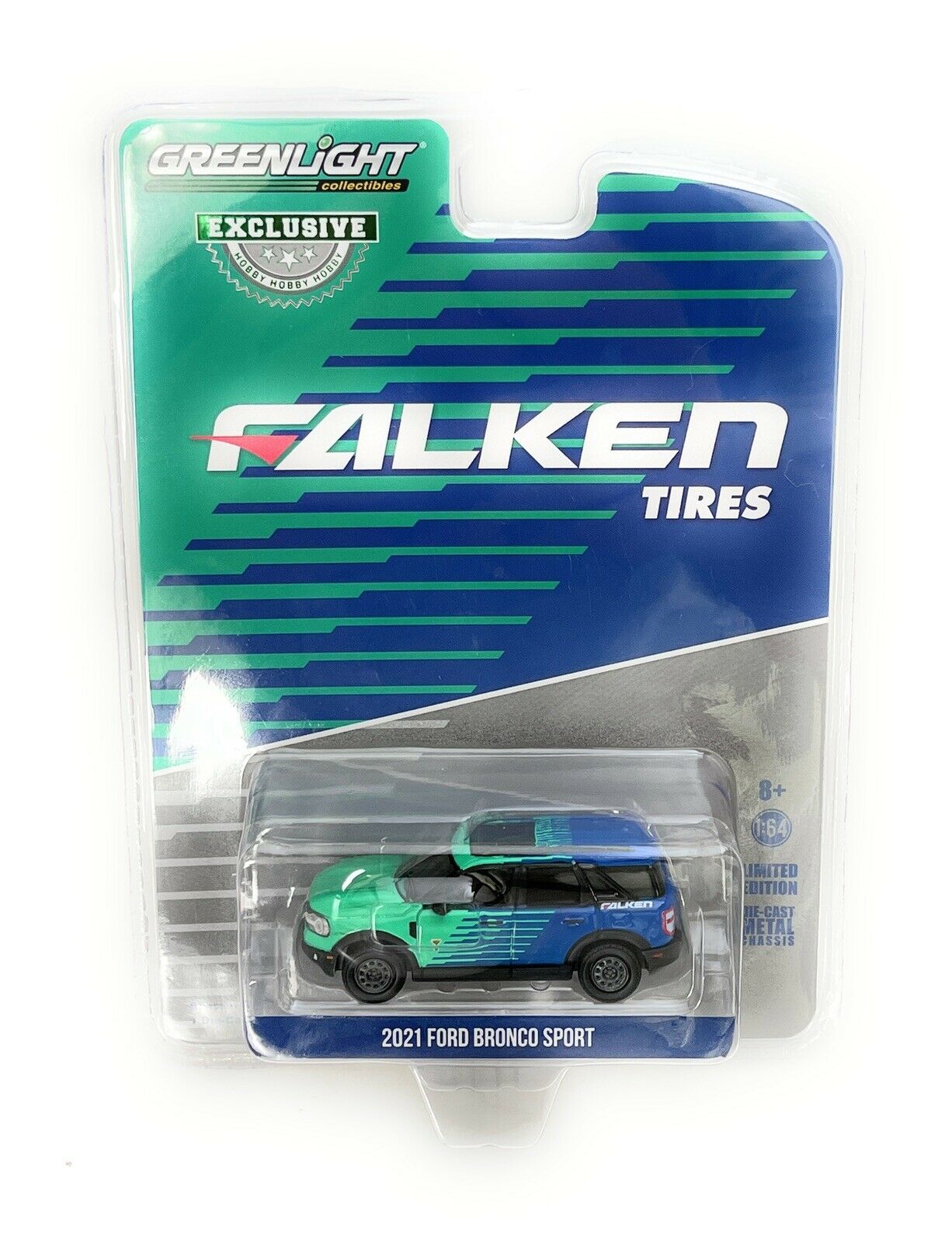 GreenLight 1:64 2021 Ford Bronco Sport - Falken Tires (Hobby Exclusive) 30279