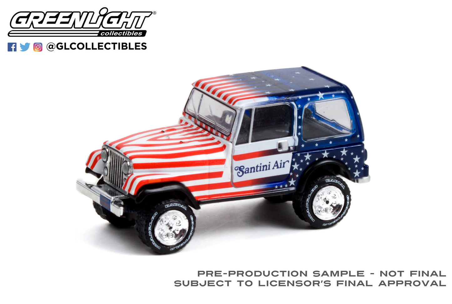 GreenLight 1:64 1982 Jeep CJ-7 - Santini Air 30281