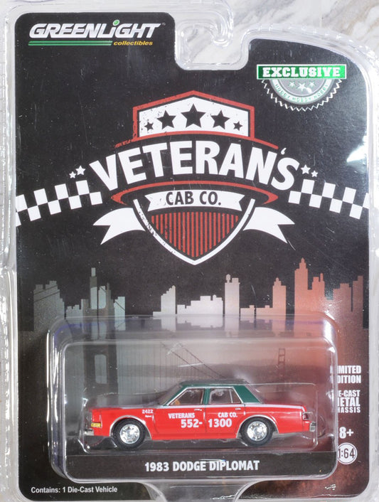 GreenLight 1:64 1983 Dodge Diplomat - Veteran s Cab Co., San Francisco, California (Hobby Exclusive) 30283