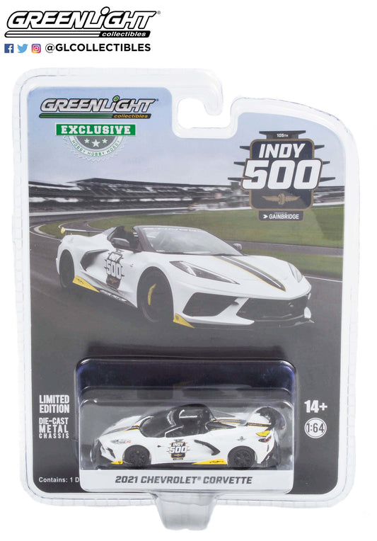 GreenLight 1:64 2021 Chevrolet Corvette C8 Stingray Convertible - 105th Running of the Indianapolis 500 Official Pace Car 30291