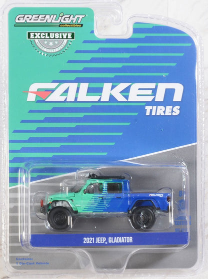 GreenLight 1:64 2021 Jeep Gladiator with Off-Road Parts - Falken Tires (Hobby Exclusive) 30298