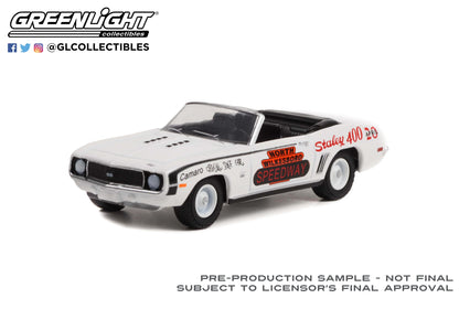 GreenLight 1:64 1969 Chevrolet Camaro Convertible - North Wilkesboro Speedway Official Pace Car, North Wilkesboro, North Carolina (Hobby Exclusive) 30346