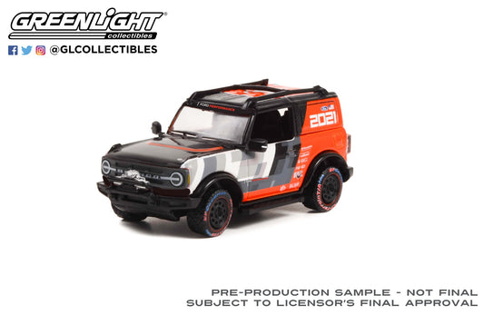 GreenLight 1:64 2021 Ford Bronco - BFGoodrich BAJA 1000 - Ford Performance Ford Bronco R Prototype Tribute 30349