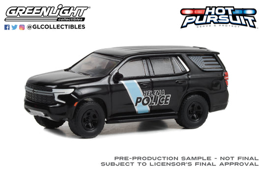 GreenLight 1:64 Hot Pursuit - 2022 Chevrolet Tahoe Police Pursuit Vehicle (PPV) - Helena Police Department, Helena, Alabama 30416