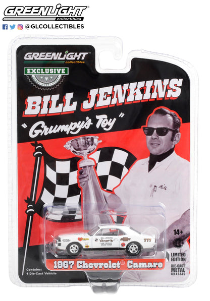 GreenLight 1:64 1967 Chevrolet Camaro - Bill Jenkins Grumpy s Toy #777 Hooker Headers 30418