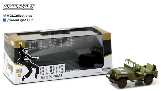 GreenLight 1:43 Elvis Presley (1935-77) - Cold War Era Willys Army Jeep 86311