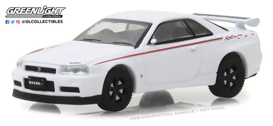 GreenLight 1:64 Tokyo Torque Series 2 - 2001 Nissan Skyline GT-R (R34) - White Pearl 29900-E