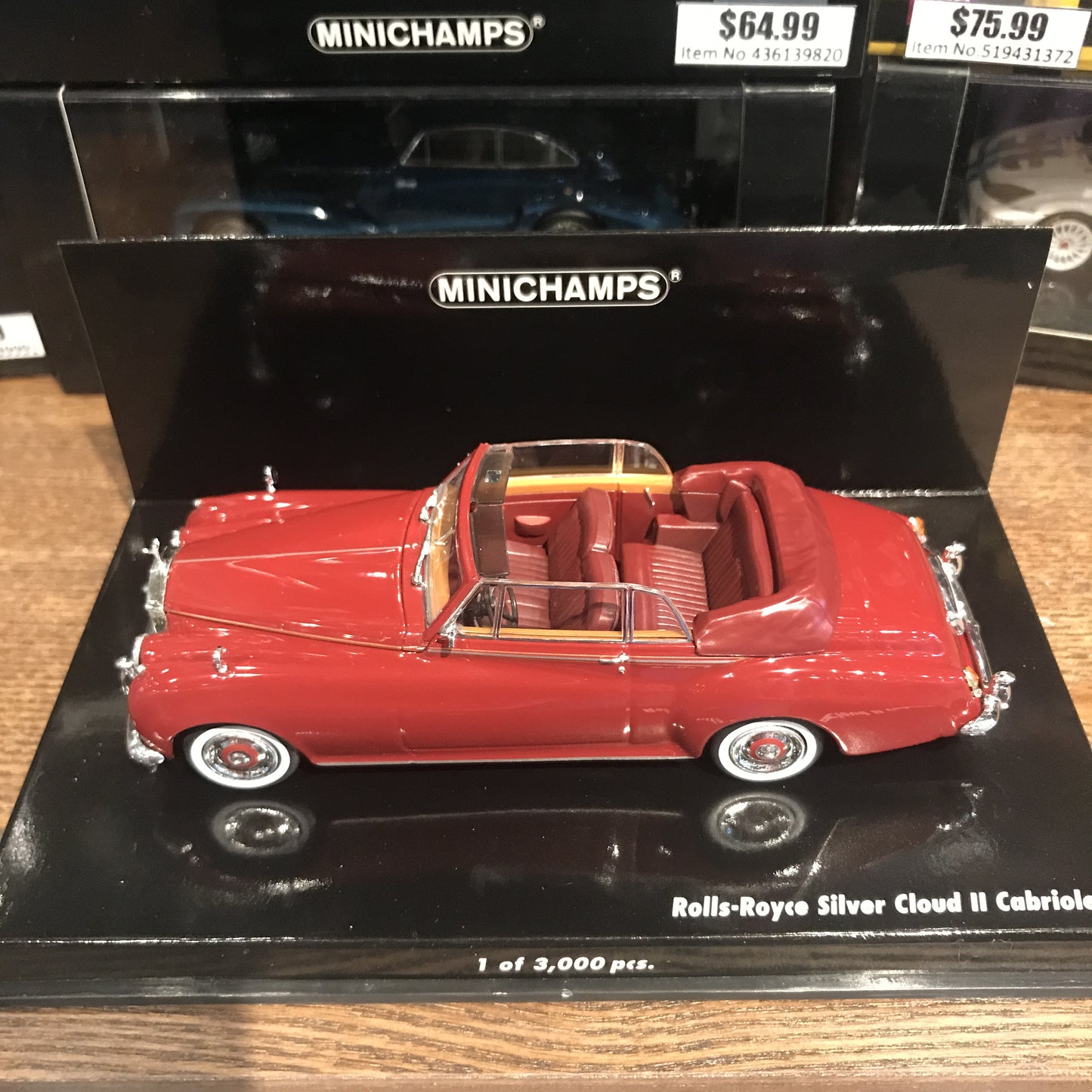 Minichamps 1:43 Rolls-Royce Silver Cloud II Cabriolet 1960 Red 436134930