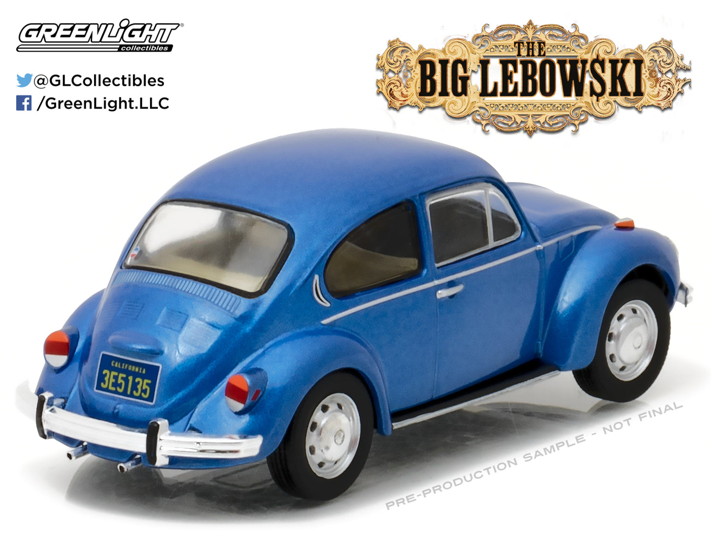 GreenLight 1:43 The Big Lebowski (1998) - Da Fino s Volkswagen Beetle 86496