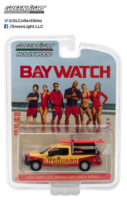GreenLight 1:64 Hollywood Series 16 - Baywatch (2017) - 2016 Ford F-150 Emerald Bay Beach Patrol 44760-F