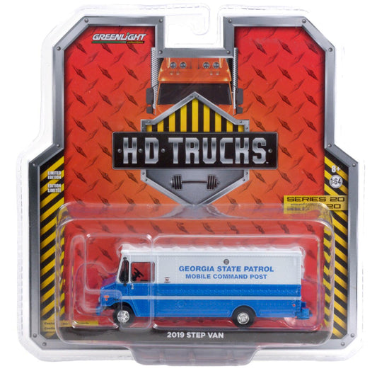 GreenLight 1:64 H.D. Trucks Series 20 - 2019 Step Van - Georgia State Patrol - Mobile Command Post 33200-C