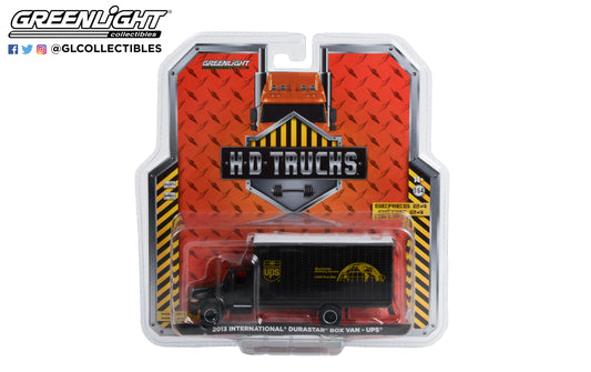 GreenLight 1:64 H.D. Trucks Series 24 - 2013 International Durastar Box Van - United Parcel Service (UPS) Worldwide Delivery Service 33240-B