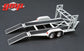 GMP 1:43 Tandem Car Trailer with Tire Rack - Grey GMP-14303