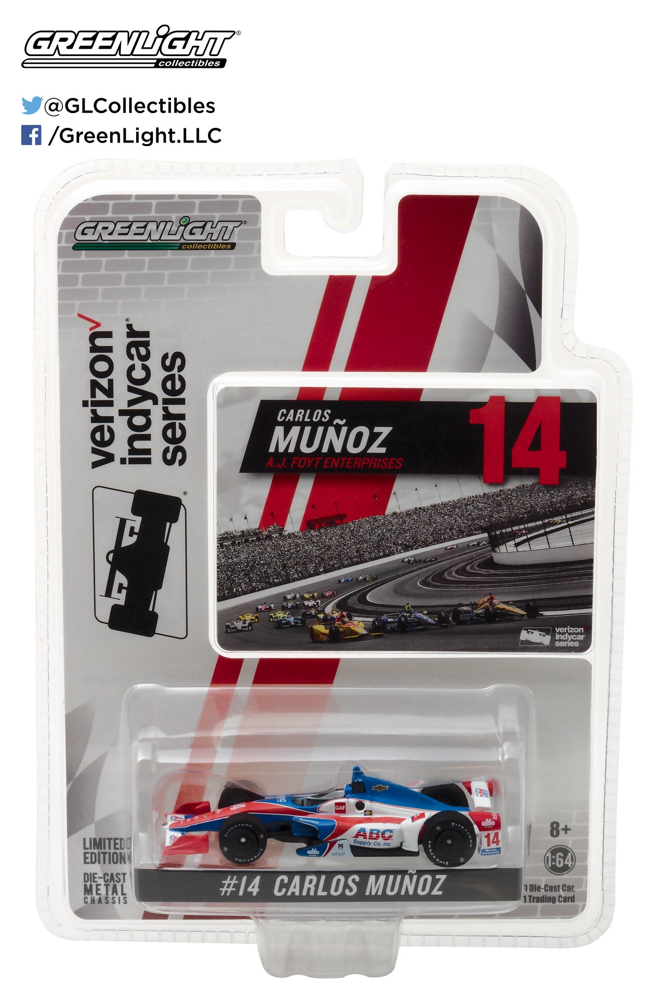 GreenLight 1:64 2017 #14 Carlos Munoz / A. J. Foyt Enterprises, ABC Supply IndyCar 10783