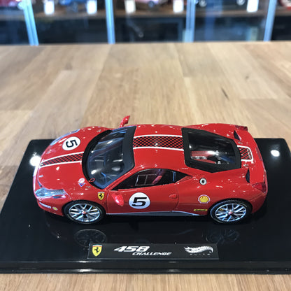 HotWheels Elite 1:43 Ferrari 458 Italia Challenge #5 Bolognia Motorshow 2011 X5504