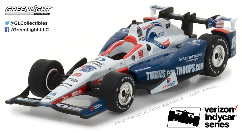 GreenLight 1:64 2017 #15 Graham Rahal / Rahal Letterman Lanigan Racing, United Rentals SoldierStrong 10793