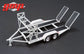 GMP 1:43 Tandem Car Trailer with Tire Rack - Grey GMP-14303