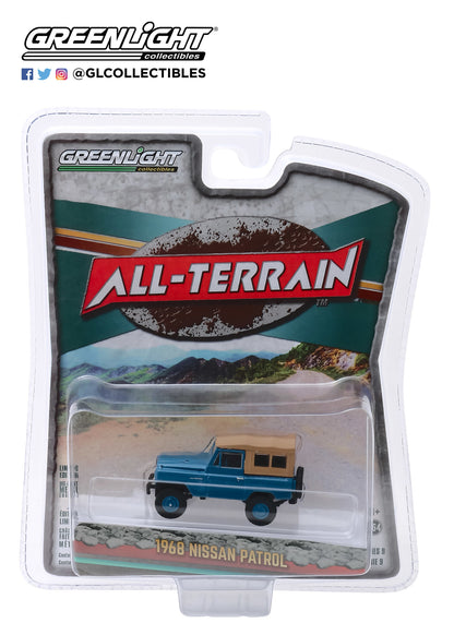 GreenLight 1:64 All-Terrain Series 9 - 1968 Nissan Patrol - Mt. Fuji Blue 35150-A