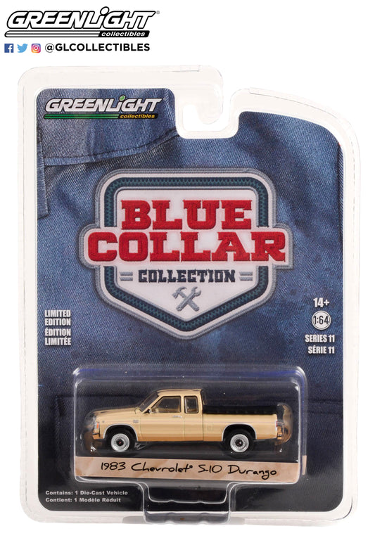 GreenLight 1:64 Blue Collar Collection Series 11 - 1983 Chevrolet S-10 Durango with Bed Cover Solid Pack 35240-C