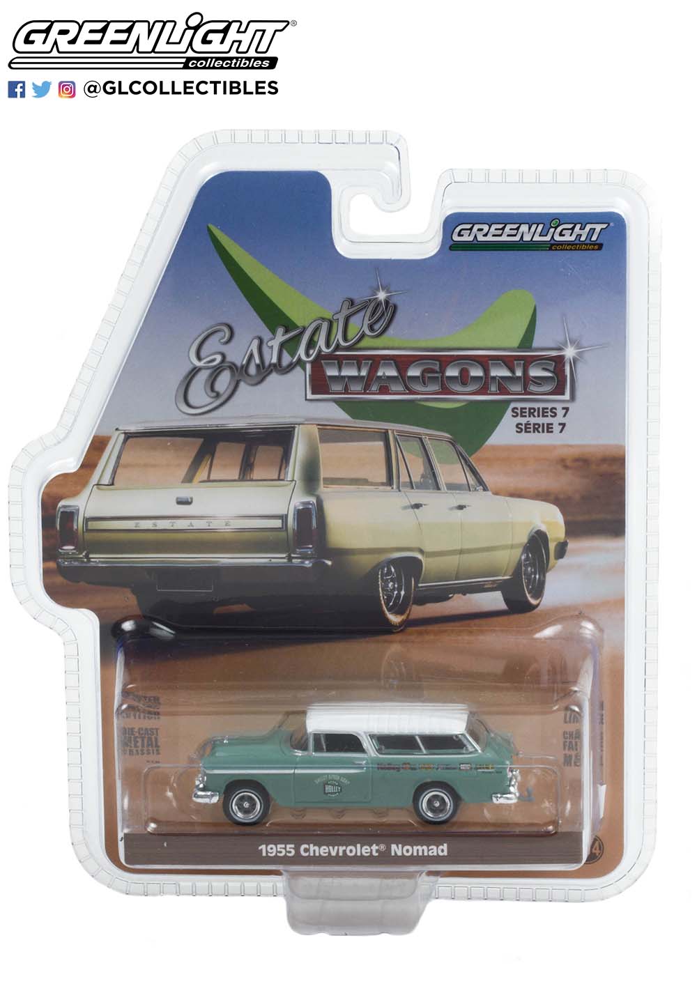 GreenLight 1:64 Estate Wagons Series 7 - 1955 Chevrolet Nomad - Holley Speed Shop 36040-A