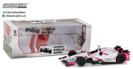 Greenlight 1:18 IndyCar Series 2017 #63 Pippa Mann / Dale Coyne Racing Susan G. Komen 11016