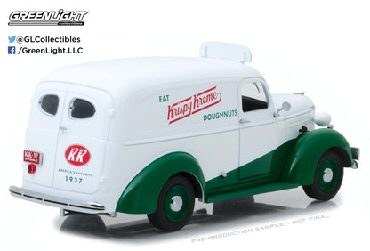 GreenLight 1:24 Running on Empty - 1939 Chevrolet Panel Truck Krispy Kreme Doughnuts 18240