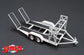 GMP 1:43 Tandem Car Trailer with Tire Rack - Grey GMP-14303