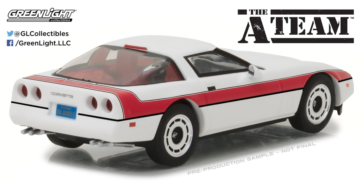 GreenLight 1:43 The A-Team (1983-87 TV Series) - 1984 Chevrolet Corvette C4 86517