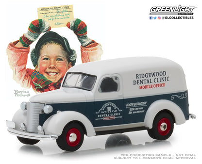 GreenLight 1/64 Norman Rockwell Delivery Vehicles Series 1 - 1939 Chevrolet Panel Truck 37150-A