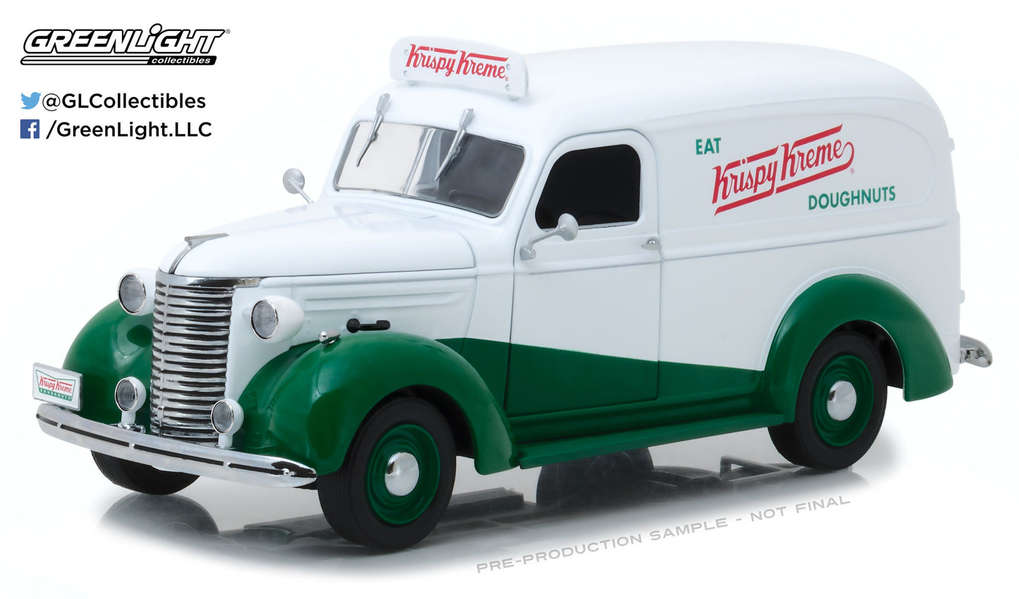 GreenLight 1:24 Running on Empty - 1939 Chevrolet Panel Truck Krispy Kreme Doughnuts 18240