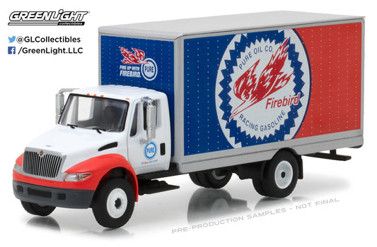 GreenLight 1:64 H.D. Trucks Series 11 - 2013 International Durastar Box Van Pure Oil Co. Firebird Racing Gasoline 33110-C