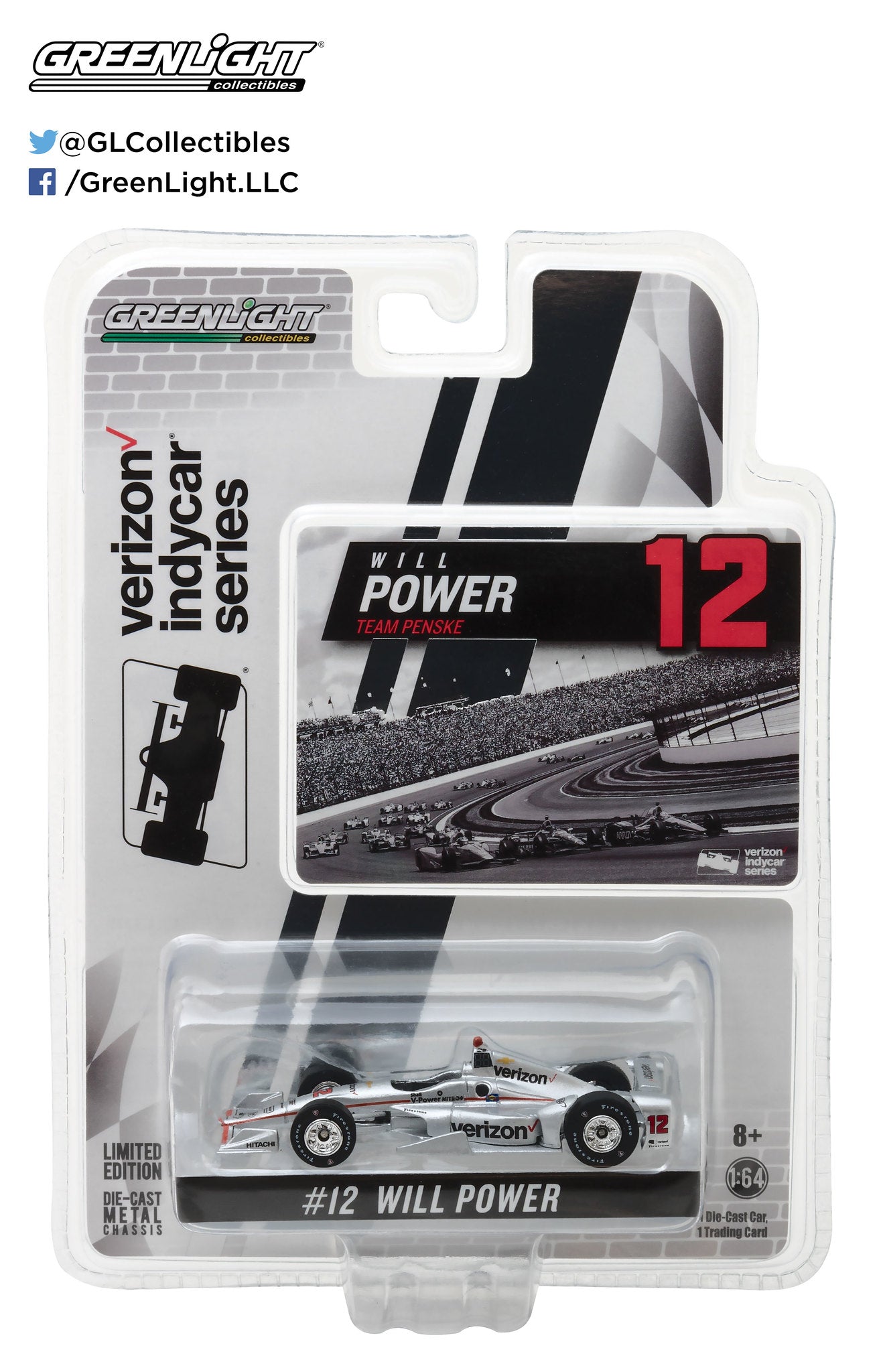 GreenLight 1:64 2017 IndyCar Series #12 Will Power / Penske Racing, Verizon 10772