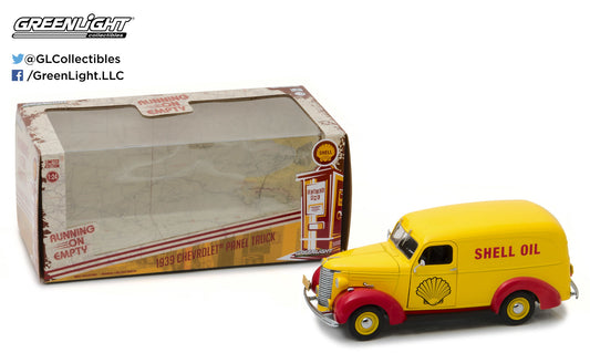 GreenLight 1:24 Running on Empty - 1939 Chevrolet Panel Truck - Shell Oil 18237