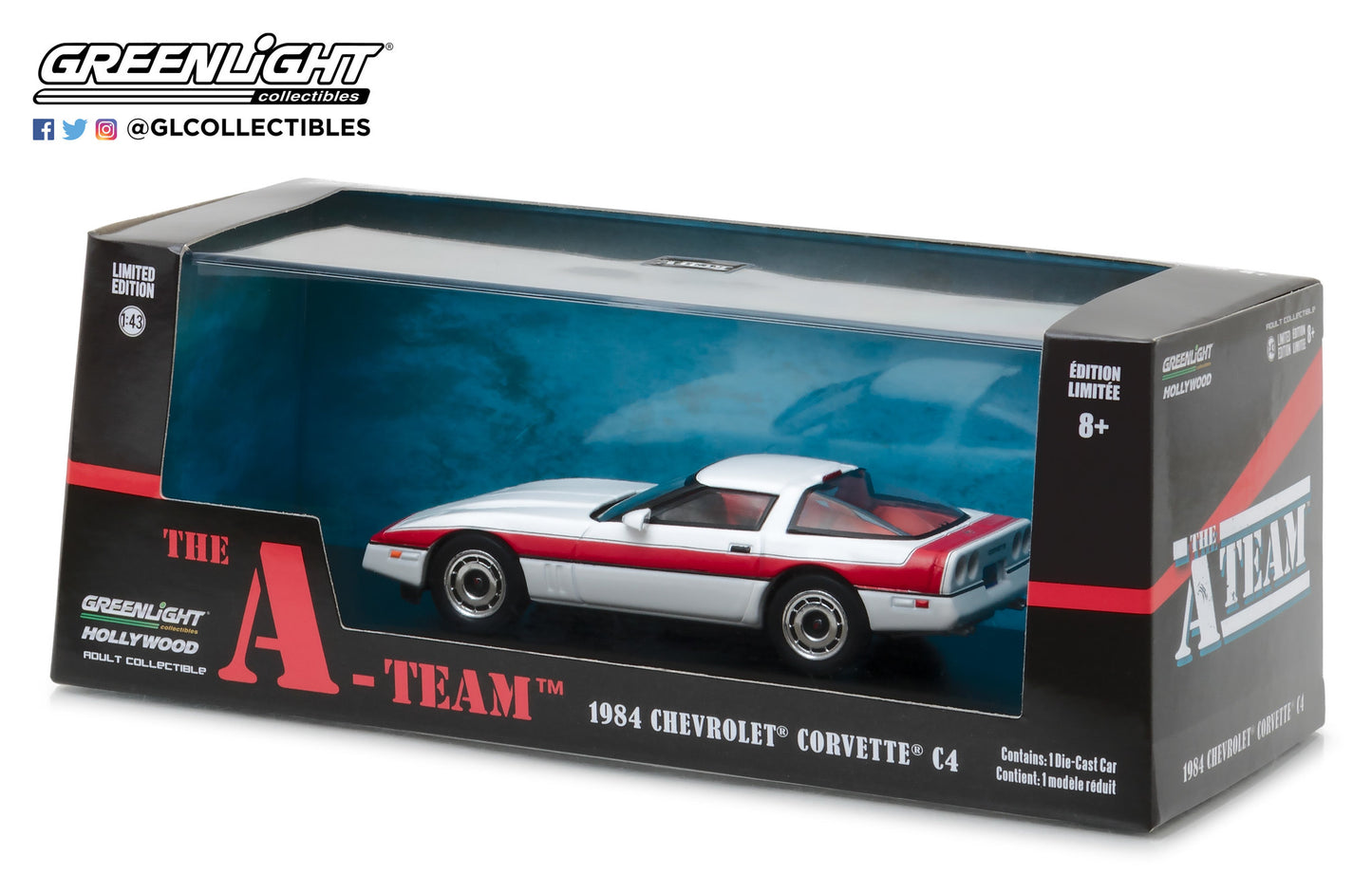GreenLight 1:43 The A-Team (1983-87 TV Series) - 1984 Chevrolet Corvette C4 86517
