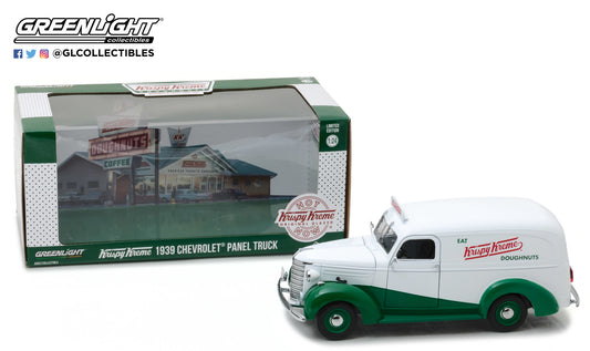 GreenLight 1:24 Running on Empty - 1939 Chevrolet Panel Truck Krispy Kreme Doughnuts 18240
