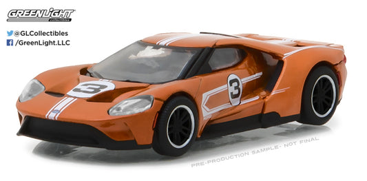 GreenLight 1:64 Ford GT Racing Heritage Series 1 - 2017 Ford GT 1967 #3 Ford GT40 Mk.IV Tribute 13200-F