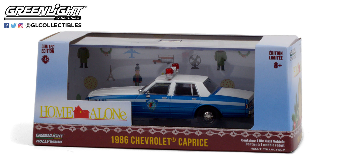 GreenLight 1:43 Home Alone (1990) - 1986 Chevrolet Caprice Wilmette, Illinois Police 86585