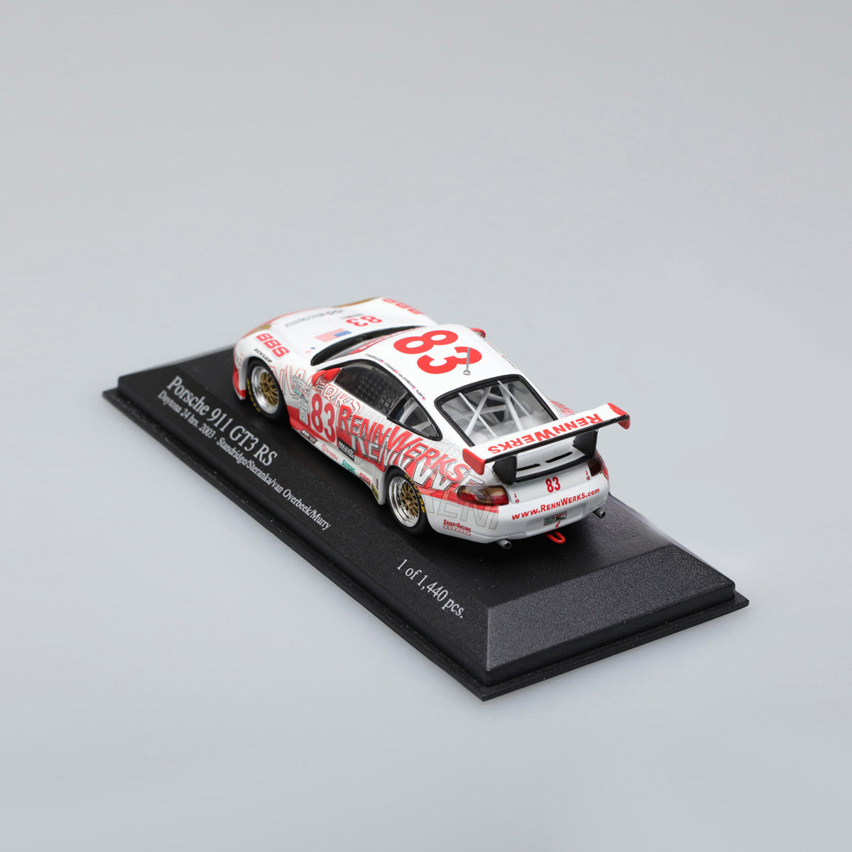 Minichamps 1:43 Porsche 911 GT3 – V.Overbeck/Steranka/Stanbridge/Murry #83 Team Rennwerks – 24H Daytona 2003 400036983