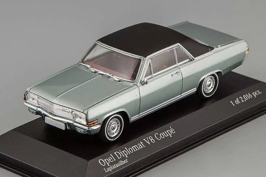 Minichamps 1:43 Opel Diplomat V8 Coupe 1965 Silver 400048020