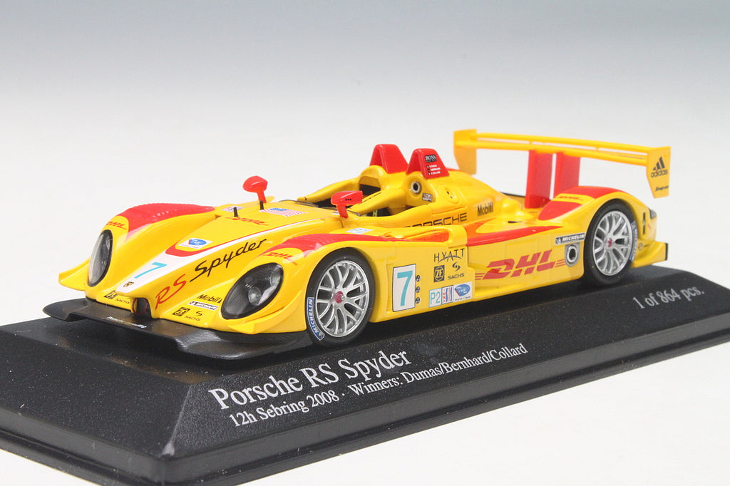 Minichamps 1:43 Porsche RS Spyder #7 Penske Racing Winner Sebring 12H 2008 R. Dumas - T. Bernhard - E 400086807