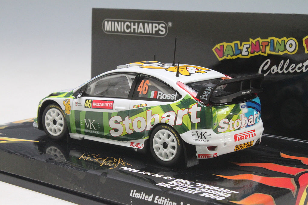 Minichamps 1:43 Ford Focus RS Rally Stobart Rossi/Cassina #46 Wales Rally WRC 2008 400088146