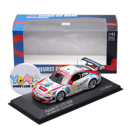 Minichamps 1:43 Porsche 911 GT3 RSR – IMSA Performance Matmut – Narac/Long/Pilet #76 24H LeMans 2009 400096976