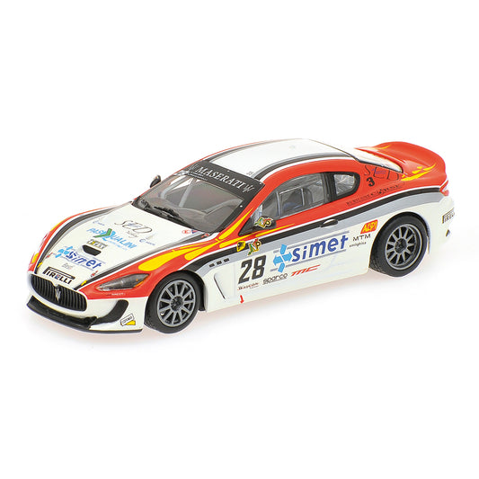 MINICHAMPS 1/43 MASERATI GRANTURISMO MC GT4 - SMURRA/PIANCASTELLI - TROFEO GRANTURISMO MC - #28 2010 L.E. 1008 pcs. 400101228