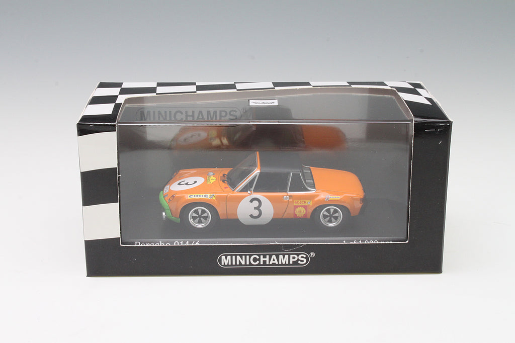 Minichamps 1:43 Porsche 914/6 Waldegaard/Andersson/Chasseuil 3rd #3 Marathon De La Route 1970 400706503